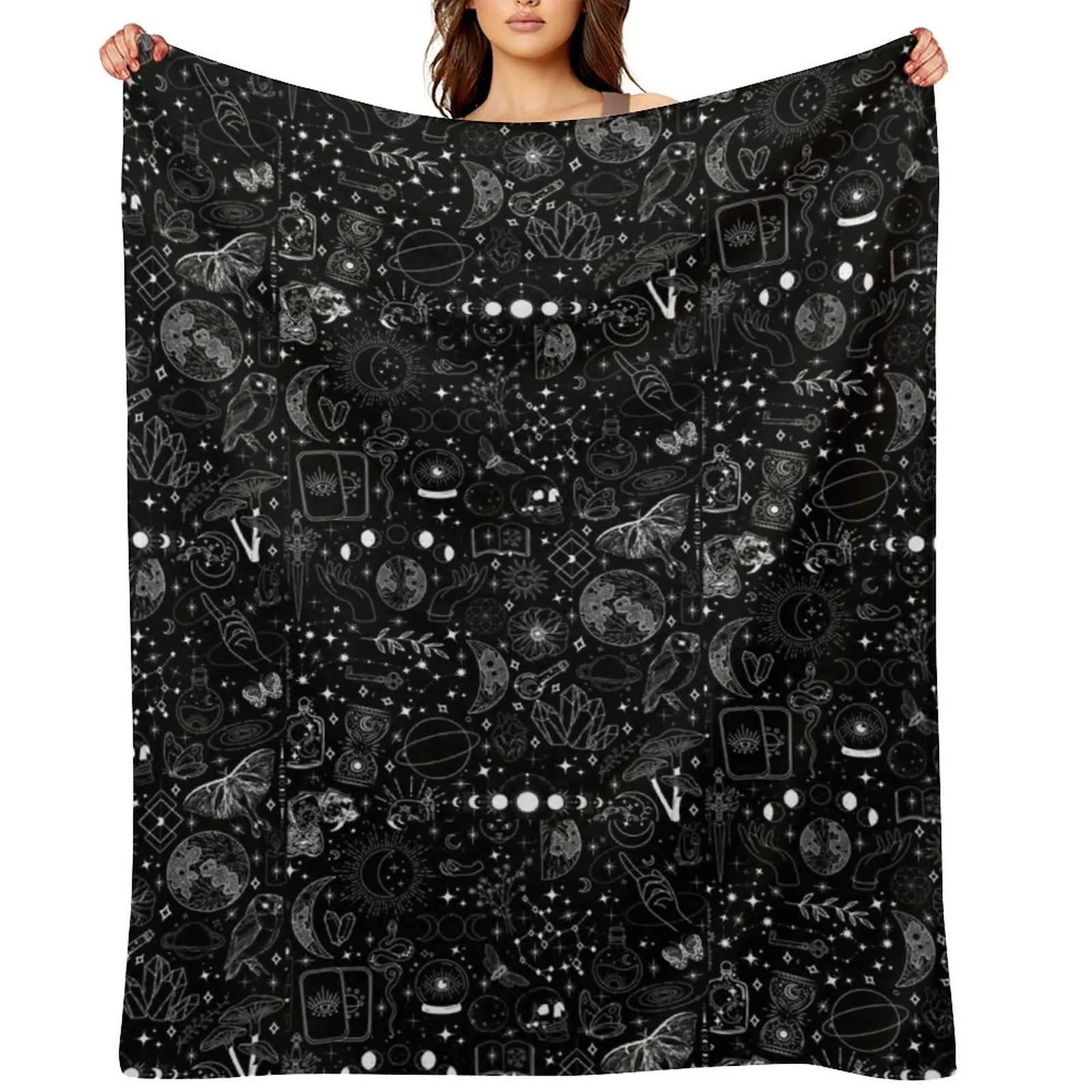 

Lunar Pattern Throw Blanket Luxury Travel Bed covers Blankets