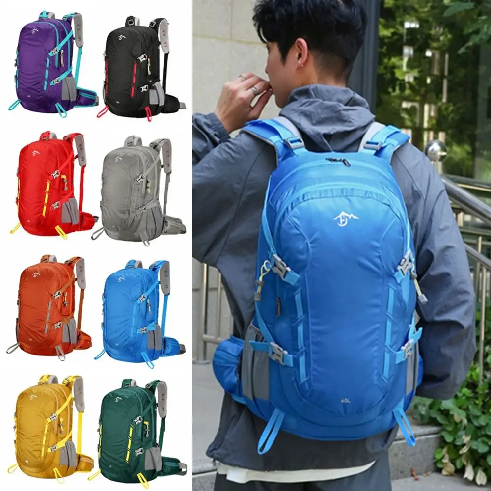 40L Mountaineering Backpack Multi-Color Large Capacity Sports Knapsack Wear-Resistant Stitching Travel Backpack Outdoor Sports