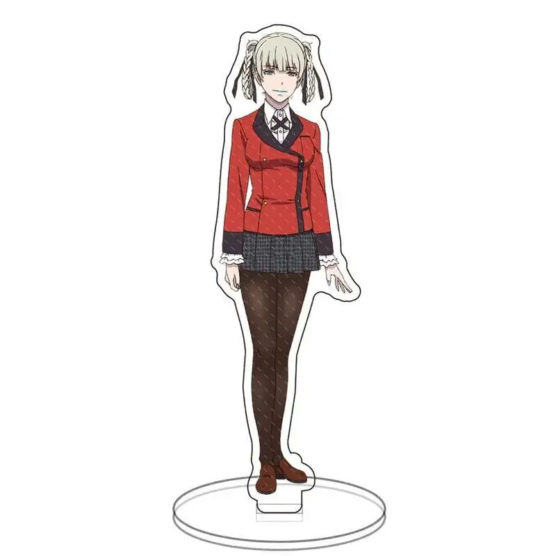 Anime Kakegurui Figure Jabami Yumeko Acrylic Stand Character Model Plate Holder Desktop Decoration Stationery Toy Collection