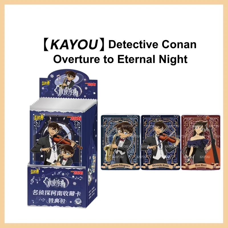 Kayou Detective Conan Eternal Night Overture Blind Pack Anime Character Rare Puzzle Cards For Collection Gift Toy