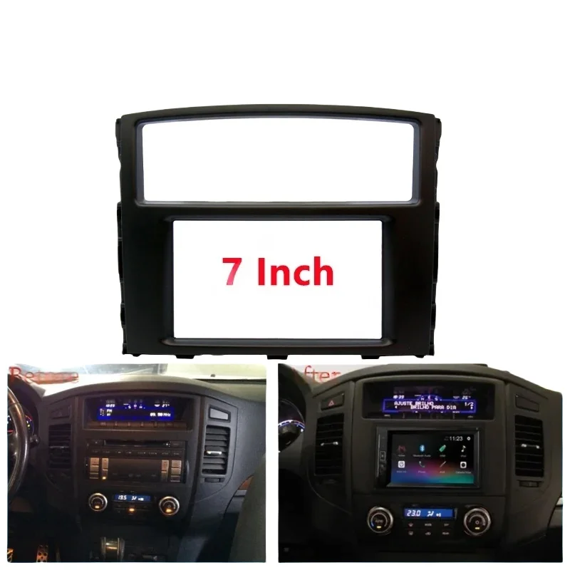 

7" 2DIN Radio Facia for Pajero/Montero 2007+ - Dash Panel & Frame