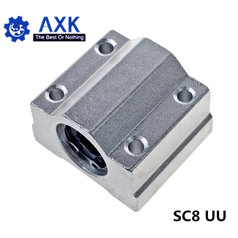 

10pcs/lot SC8UU SCS8UU 8mm Linear Ball Bearing Block CNC Router with LM8UU Bush Pillow Block Linear Shaft CNC 3D printer parts