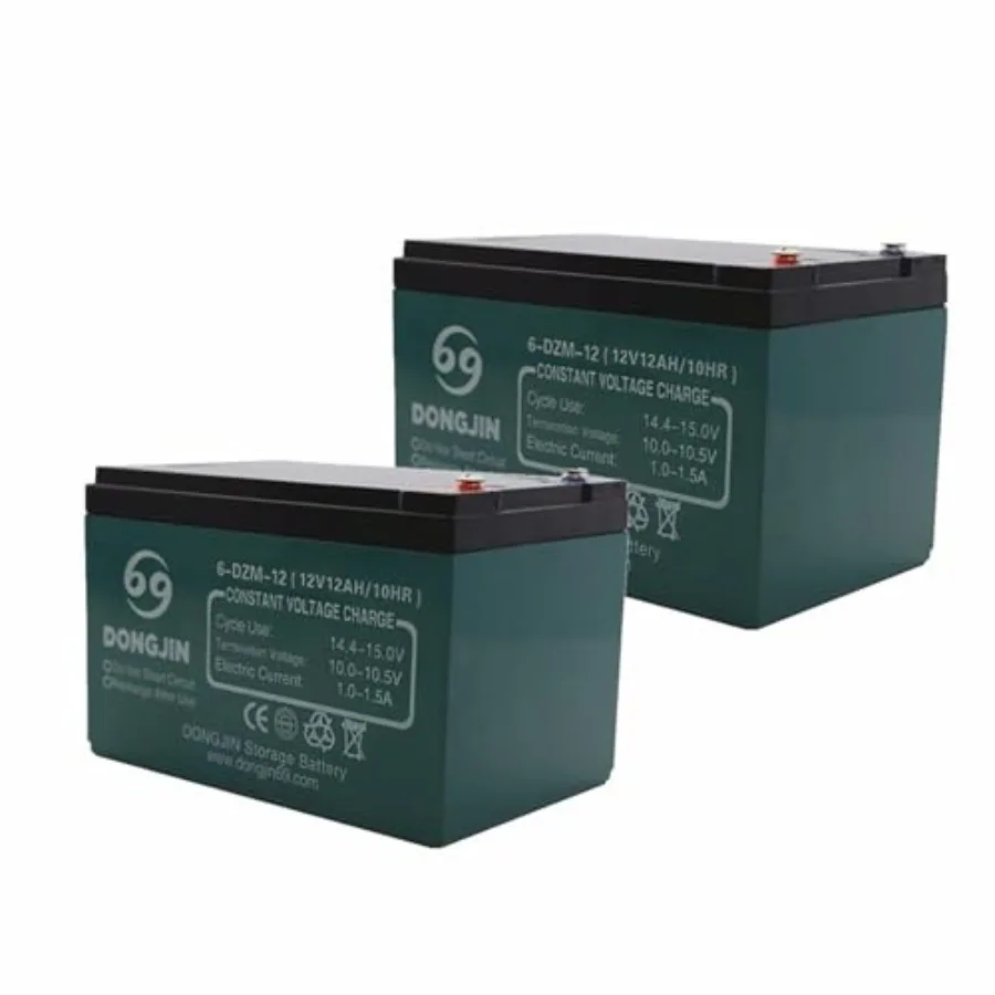 2Pcs 6DZM12 12V 12Ah 6DZF12 Battery for Electric Mobility Devices Electric Scooter ATV Quad Bike GoKart Buggy High Performance