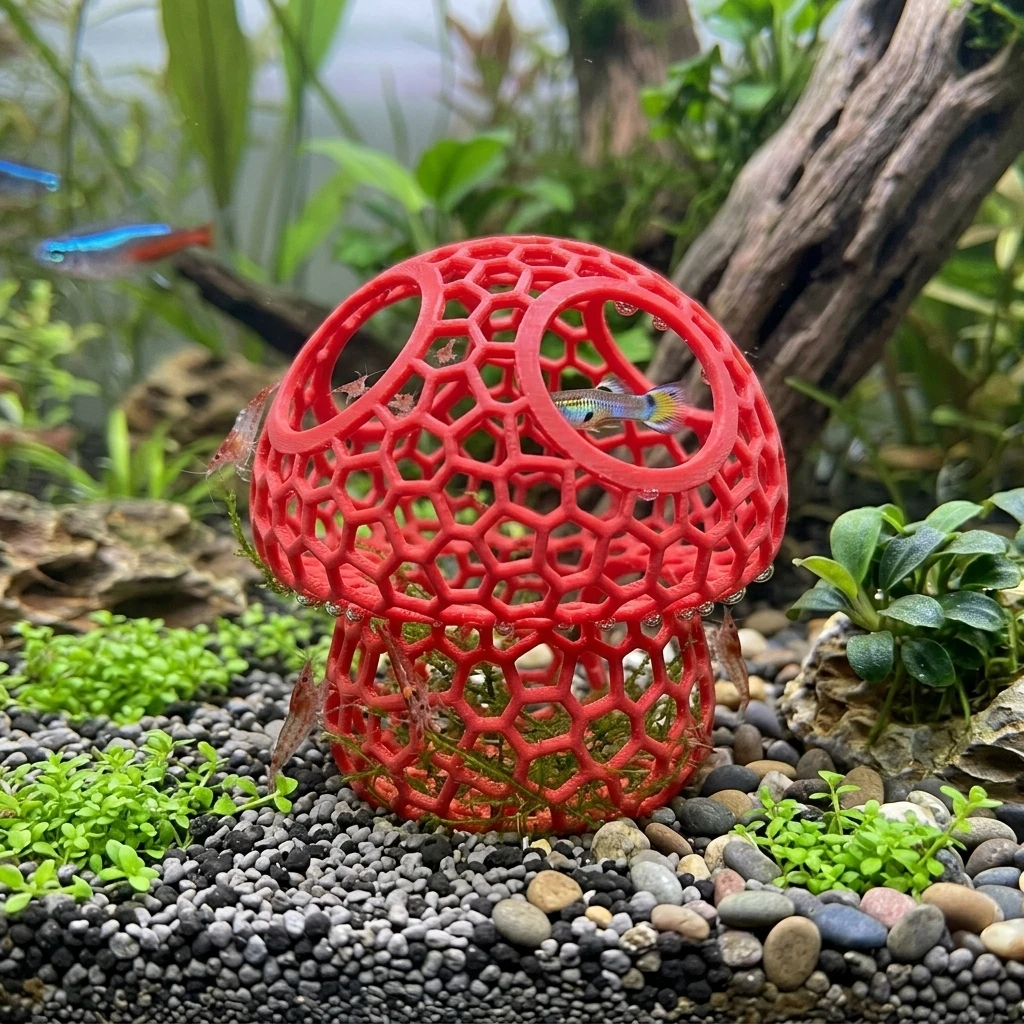 Tetra Fish In Aquarium - 1pc Breeding Cave Ornament Natural Fish