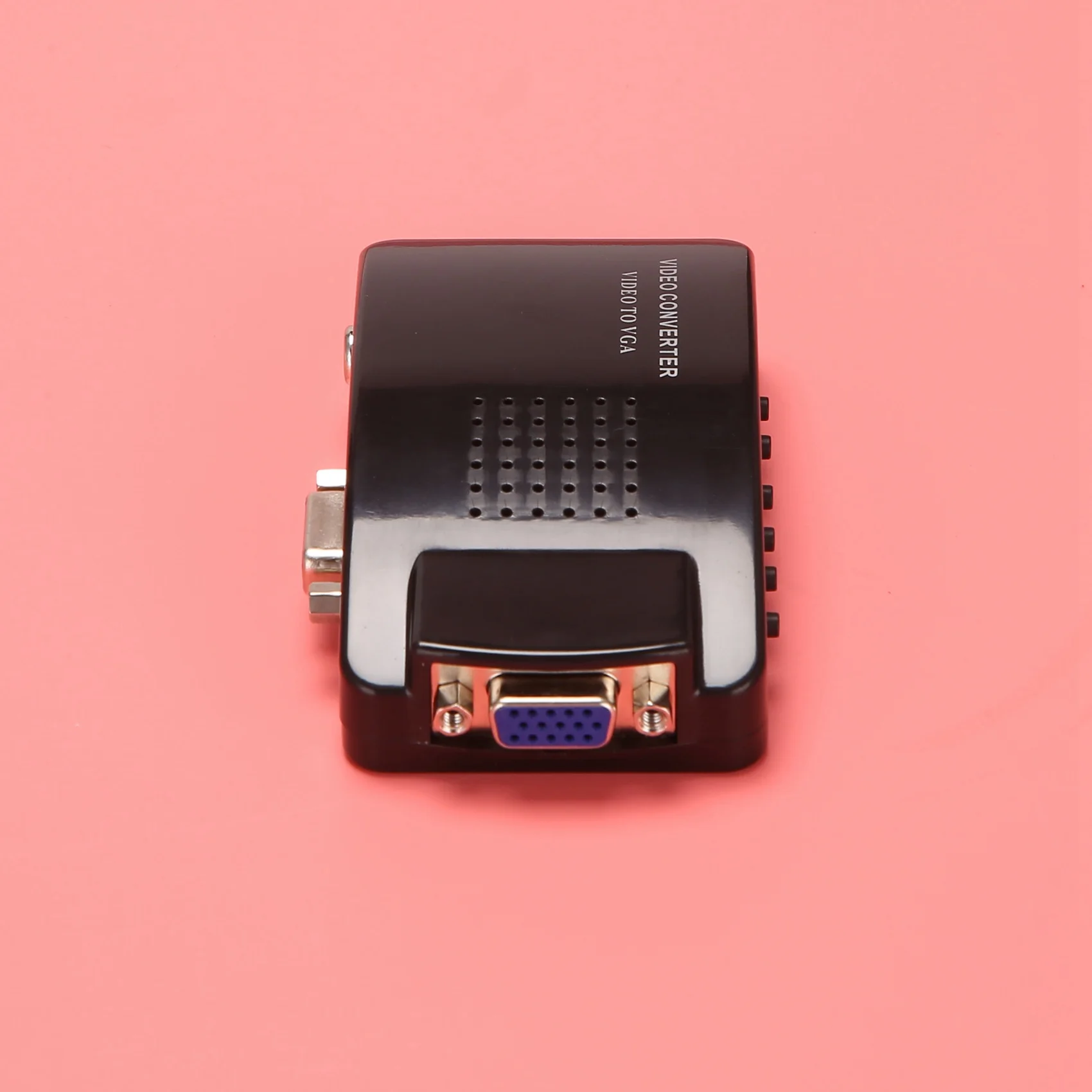 X64A-3X AV To VGA Adapter RCA VGA Converter PC RCA Composite S-Video AV Input To PC VGA LCD Output Converter Switch Box