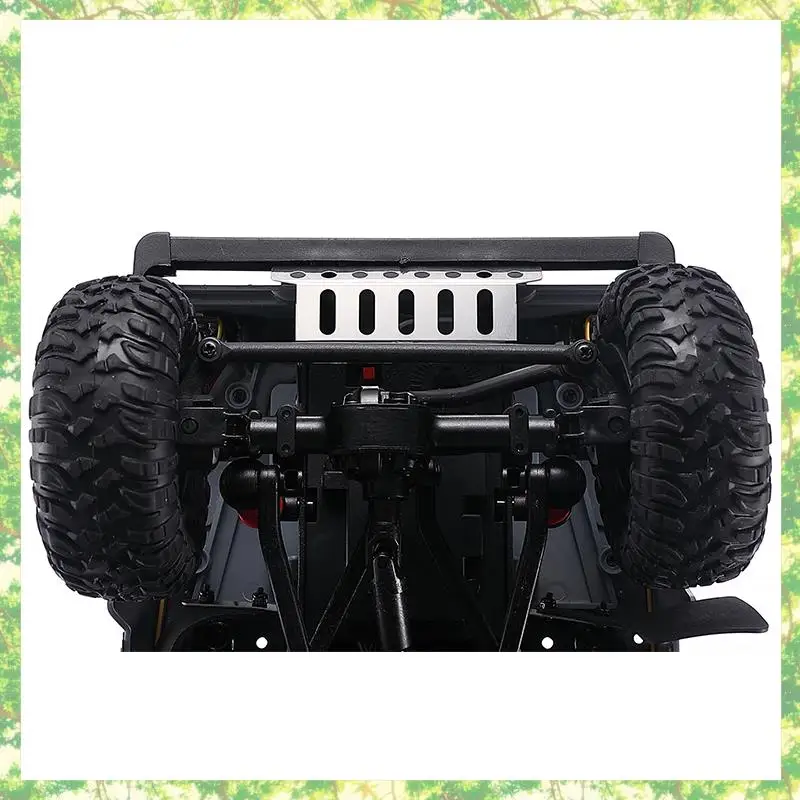 Placa protetora frontal de armadura de chassi de aço inoxidável ecológica para MN D90 D99 MN99S 1/12 RC peças de atualização de carro