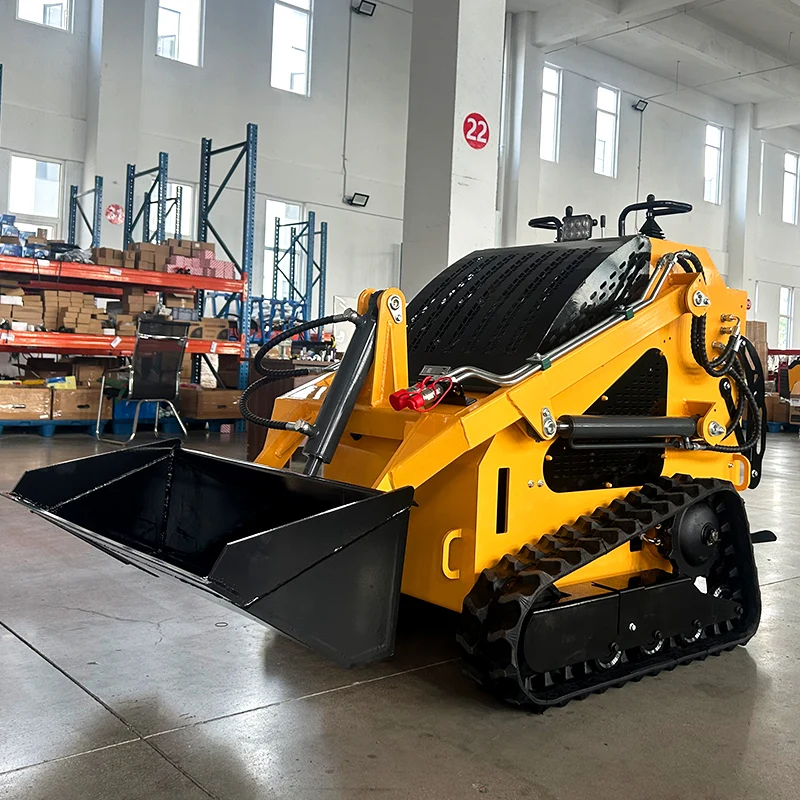 Customized China Factory Sale Mini Skid Steer Loader Compact Wheel/Track Diesel Engine Front-End Loader Featuring Core Motor