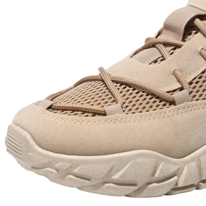 Sommer Mesh Freizeit schuhe für Männer 2024 neue atmungsaktive Herren Turnschuhe rutsch feste Schnür laufschuhe Outdoor Herren Wanderschuhe