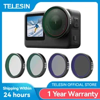 TELESIN CPL ND8 ND16 ND32 UV VND filtro de lente de liberación rápida para DJI OSMO Action 6 marco de filtro para accesorios de cámara DJI Action6