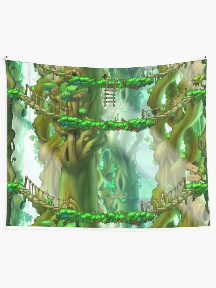 MapleStory Ellinia Tree Dungeon Nostalgic Tapestry Decor For Room Bedrooms Decorations Tapestry