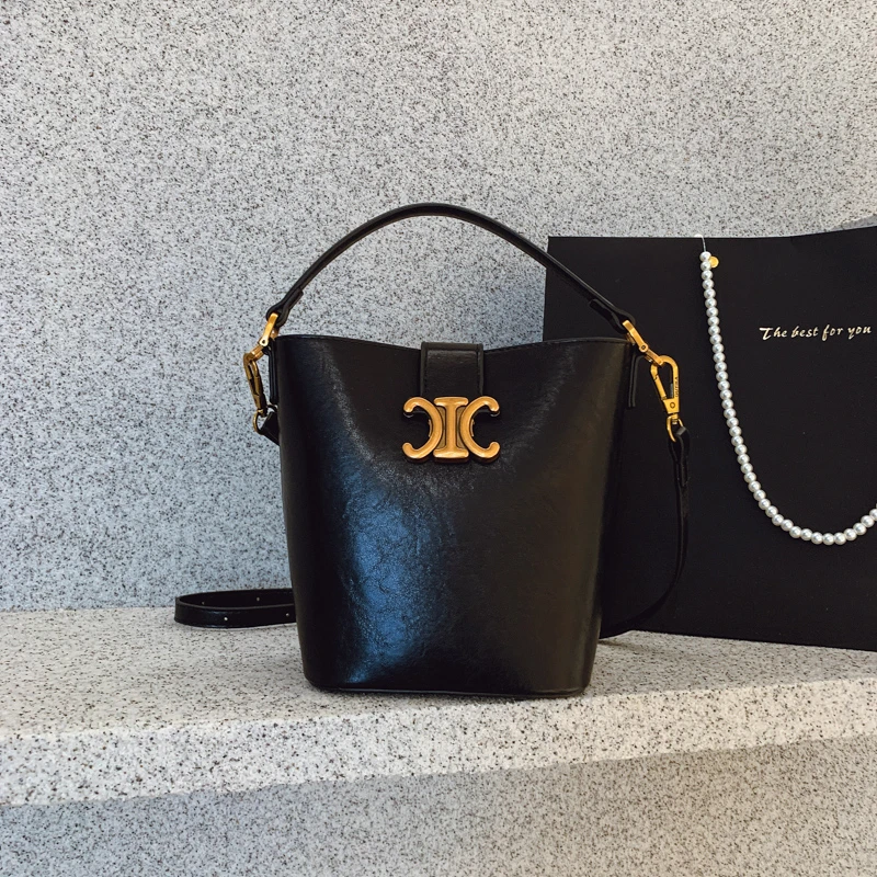 

Chic Designer Inspired Shoulder Bag Ladies, Genuine Leather Crossbody Messenger Purse Elegant Tote Handbag Women