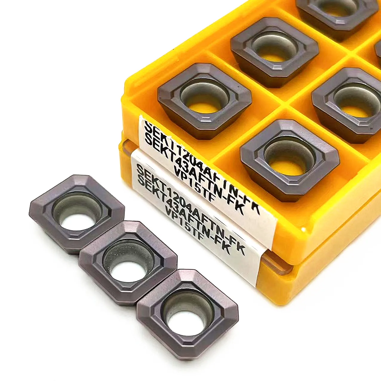 Torno CNC Ferramentas Lâmina De Corte De Metal, Inserções De Carboneto, Inserção De Fresagem, Ferramenta De Torneamento, SEKT1204, AFTN, FK, VP15TF, UE6020, US735