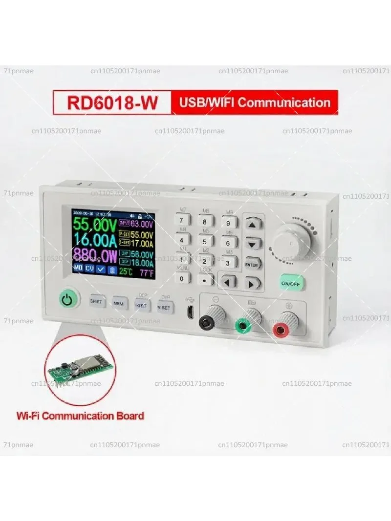 60V 18A DC Adjustable Step Down Voltage Regulator Module Voltmeter USB WiFi Data Storage Buck Converter Power Supply