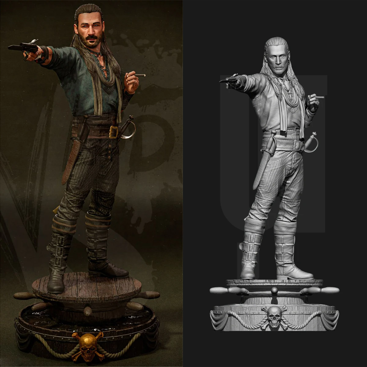 

1/18 1/24 Charles Vaneee 3D Print Resin Model Garage Kit Unpainted High-Detail Miniature Figure