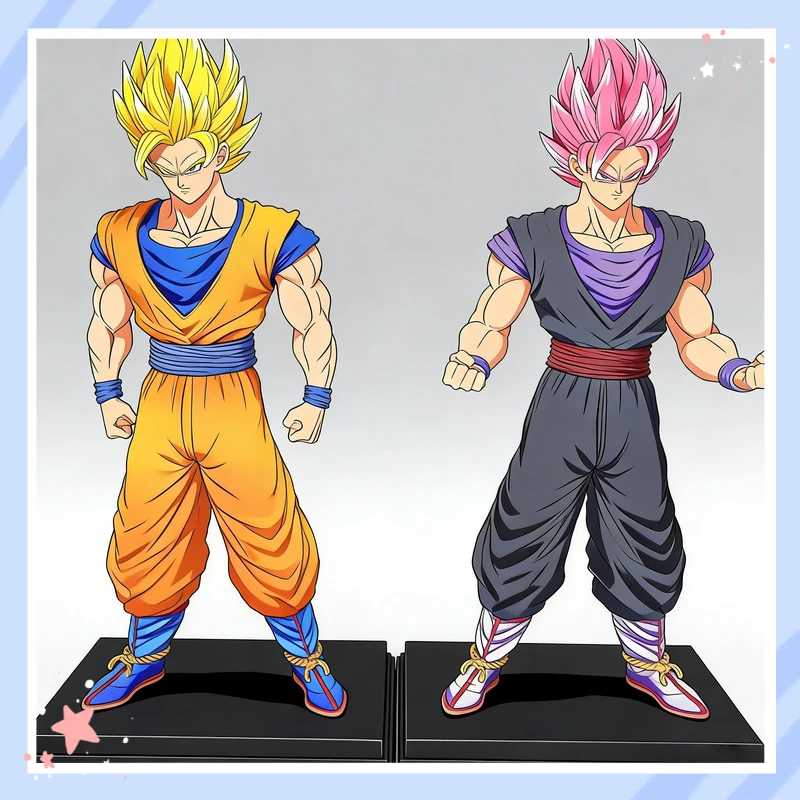 

Super Saiyan Goku GK Statue JT Modified Super Saiyan 2 Rose Goku Star Track Boxed Action Figure Ornament For Anime Collection