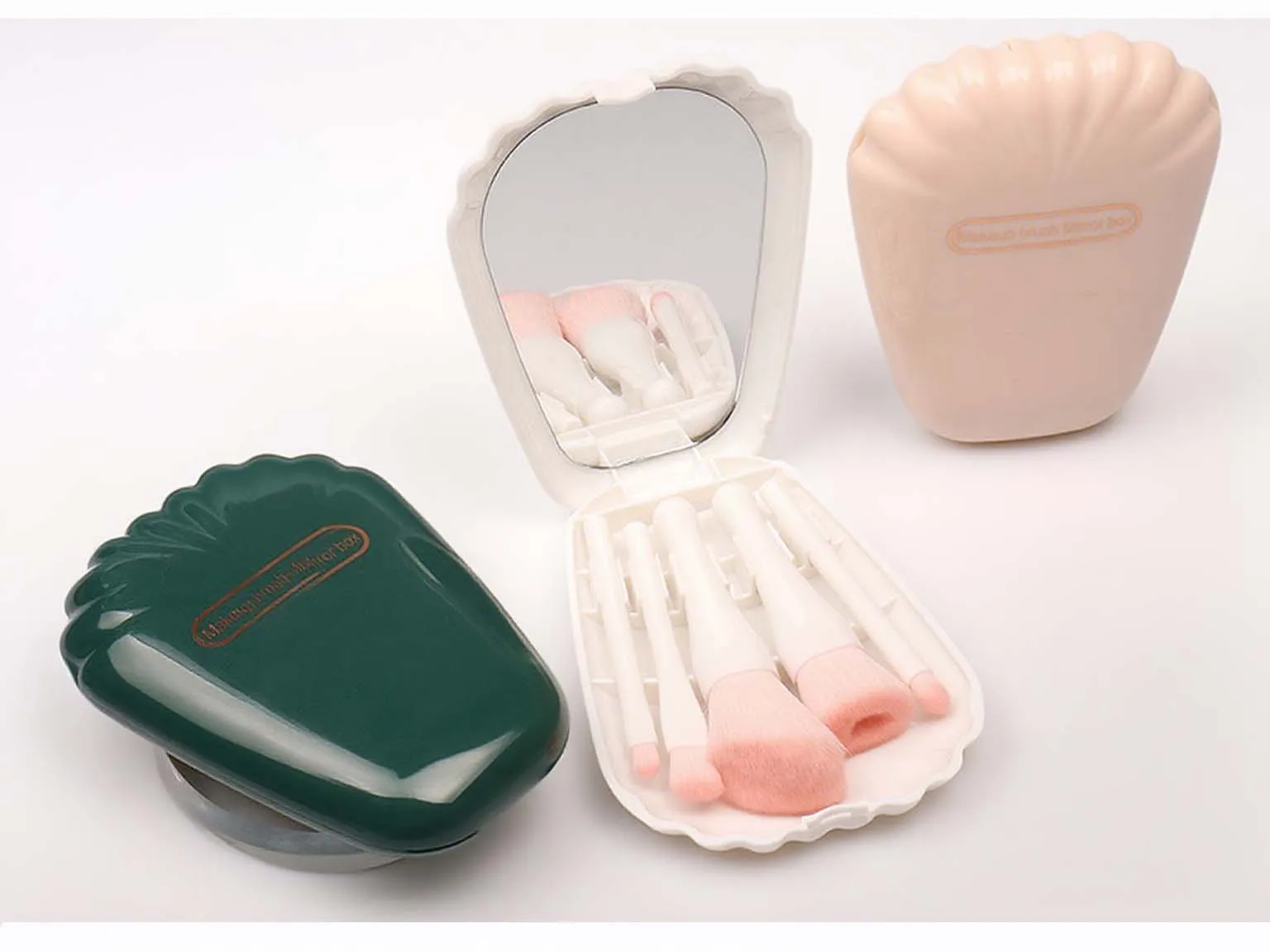 Ensemble de brosses miroir 5 en 1 en forme de coque