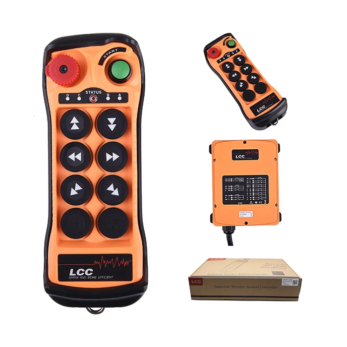 LCC Q606 Industrial 6 button double step electric scissor tail lift crane remote control