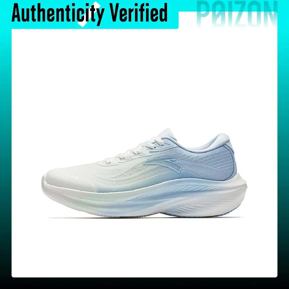 Anta Leaf 7.0 Abrasion Resistant Slip Resistant Low top Running Shoes Women's White Blue 922625527-2