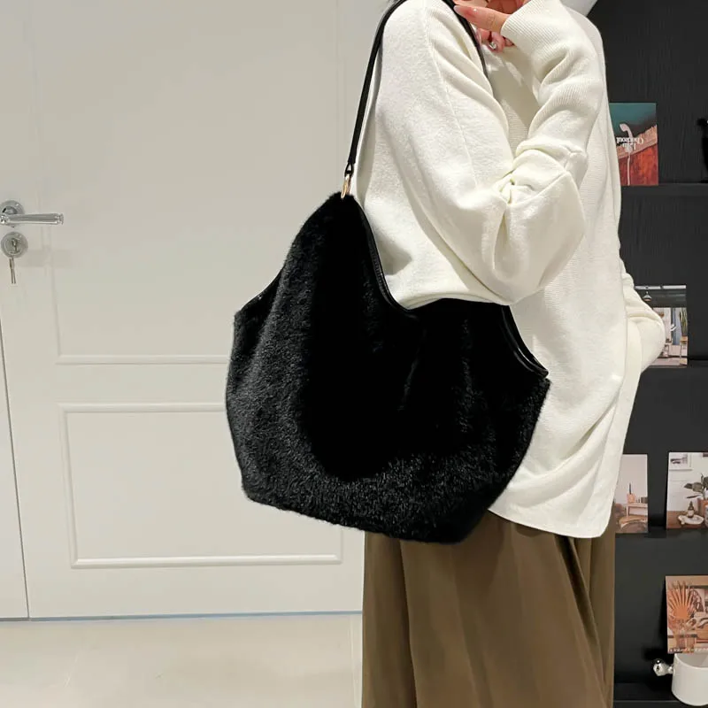 2025 خريف/شتاء جديد ليوبارد طباعة أفخم حمل حقيبة ركاب حقيبة عادية متعددة الاستخدامات سعة كبيرة الكتف حقيبة تحت الإبط 8815YM #5