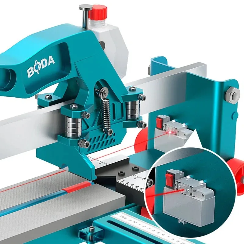 HC800 Manual Tile Cutter Laser Positioning Single Rails W/Supporting Feet Professional Push Knife for Cutting Ceramic Porcelain