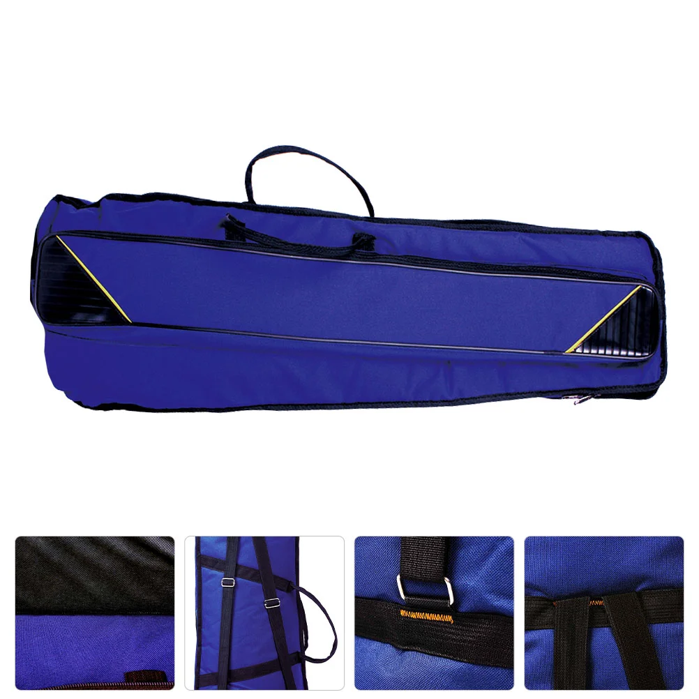 Pacote de trombone tenor engrossado saco de armazenamento instrumento caso sacos show mala oxford pano à prova dwaterproof água algodão transporte viagem