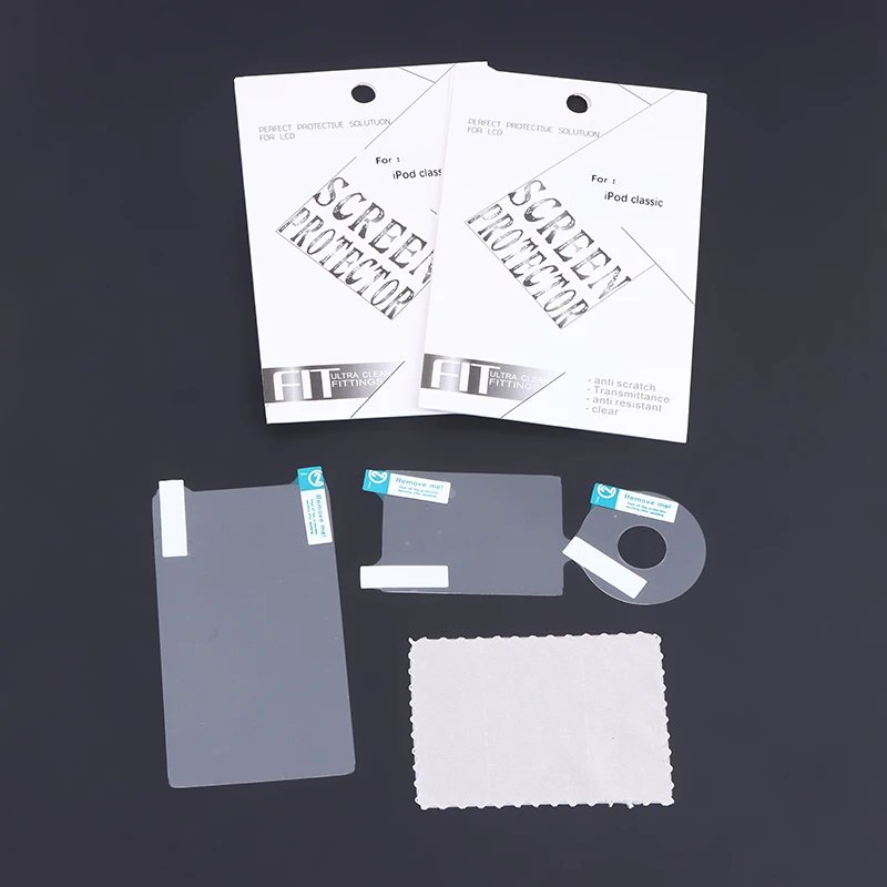 Clear Protector Film For IPod Classic 6th 7th 80GB 120GB 160GB Protective Film(Screen + Turntable + Back Cover Film)