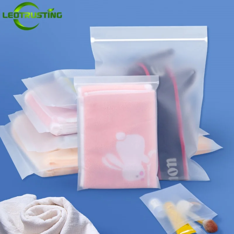 

100PCS Frosted CPE Ziplock Packaging Bag DIY Matcha Jewelry Trinkets Home Office Supplies Clothing Wedding Gift Storage Pouches