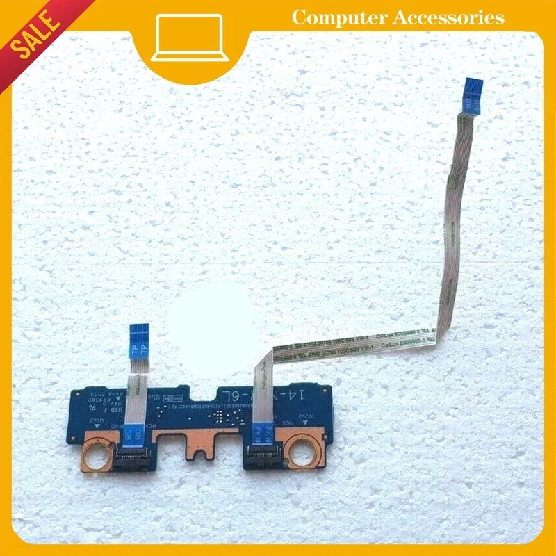 90%New for HP 14-CF 14-DK trackpad Touc HP AD click button card L24486-001 cable 6050A2981001.