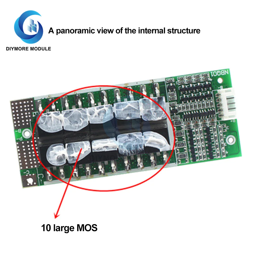 4S 12V 100A Lifepo4 Bms 3.2V Protection Circuit Board With Balanced Ups Inverter Packs Energy Storage Battery Charger