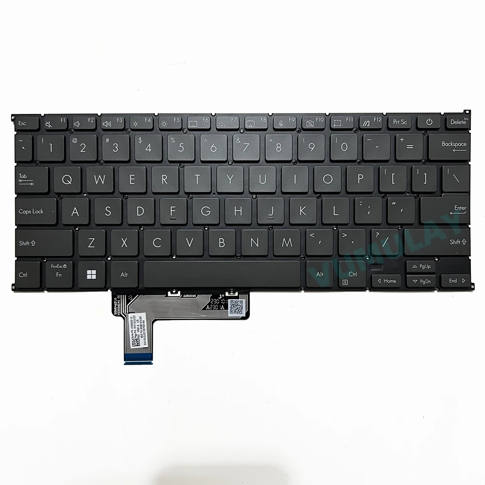 Teclado estadounidense/ruso para ASUS Zenbook UX5304 UX5304V UX5304VA UX5304UA UX5304MA UX5304U UX5304M