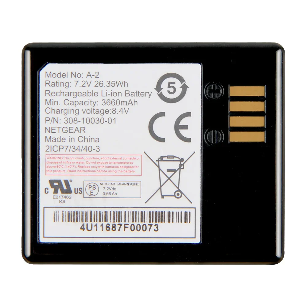 Replacement Battery A-2 For Arlo Go Mobile HD Security Camera VMA4410 High Quality Batteries 3660mAh