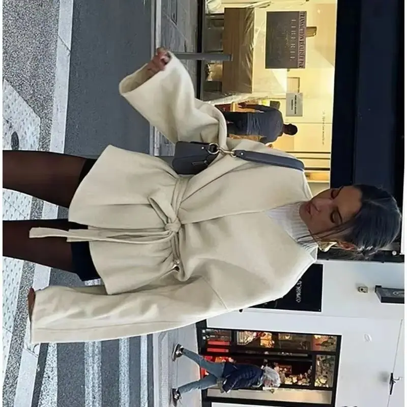 AliExpress V-neck Long-sleeved Jacket Loose Version Temperament Commuting. Cross-border European and American Women's Clothing.
