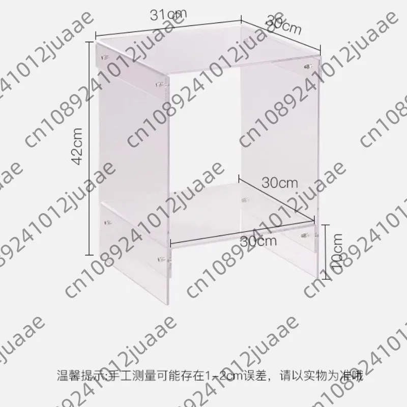 Acrylic transparent edge table creative design Nordic simple sofa coffee table bedside table Internet celebrity
