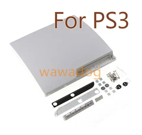 1set Black and White Complete Housing Shell Case 120G 160G Replacement for PS3 Slim 2000 2500 Console Faceplate Cover