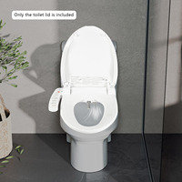 Electric Toilet Seat Lid Multi-function Heated Smart Bidet Toilet Seat Cover with Drying,Self Cleaning,Night Light Function