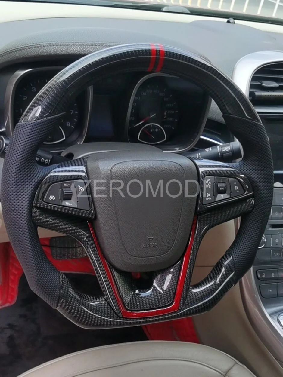 

Кожаный руль из углеродного волокна для Chevrolet Malibu 2011-2014 Volt 2011 2012 2013 2014 2015