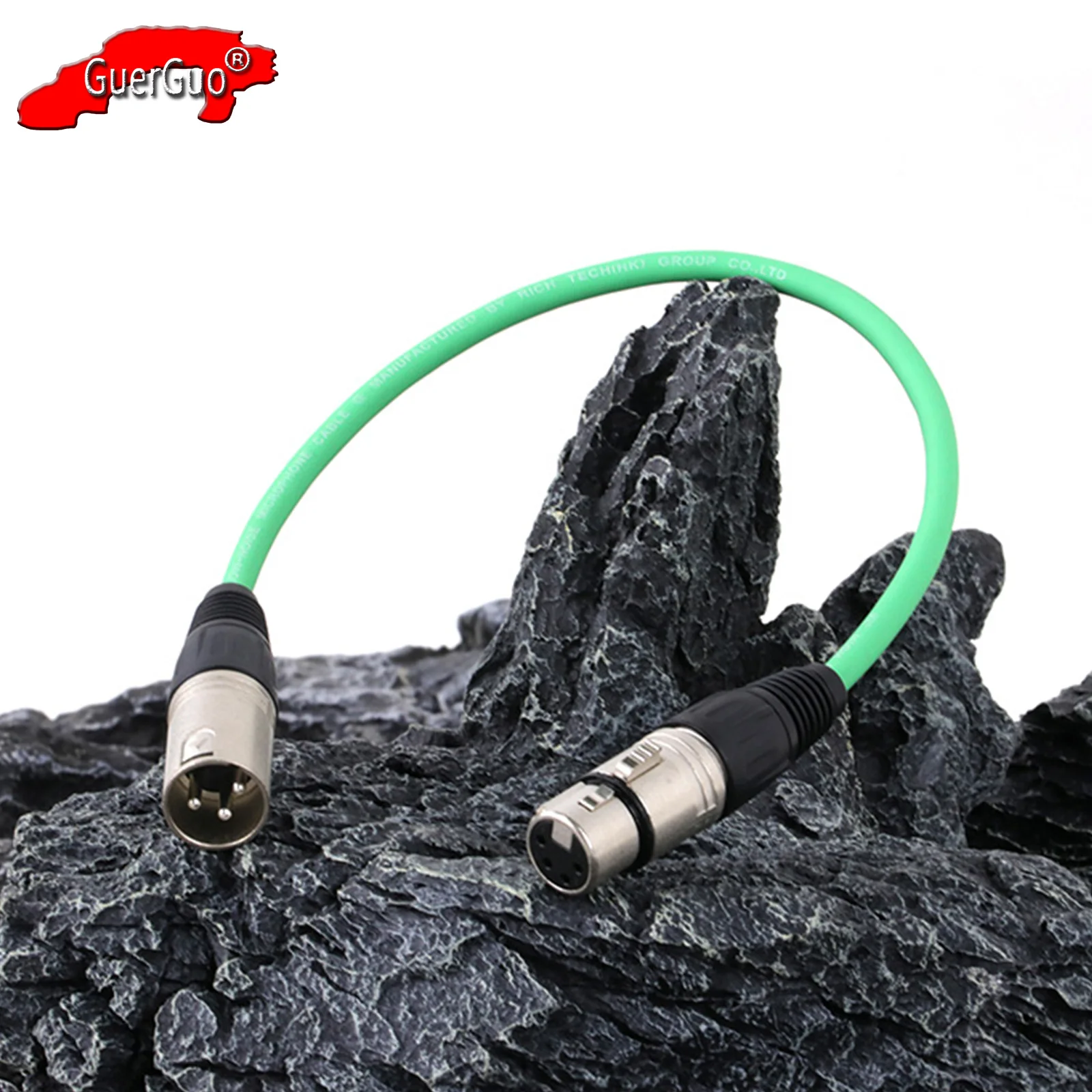 

XLR Cable Extension Cord,3Pin XLR Male to 4Pin XLR Female Adapter Balanced Audio MIC Shielded Line for Amp Speaker Podcast Mixer