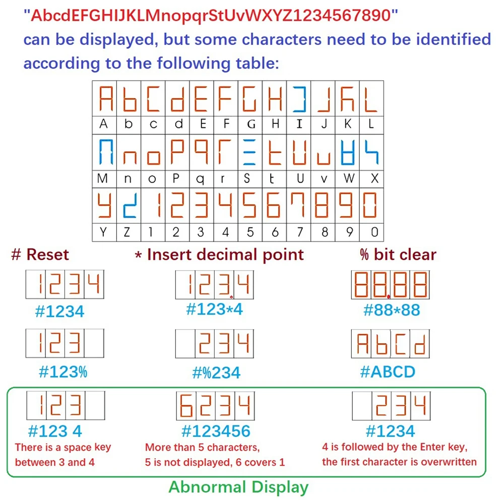 UART TTL 직렬 포트 디지털 튜브 디스플레이 모듈, TM1650 MAX7219 TM1637 74HC595, Arduino NODEMCU Pi용, 4 비트