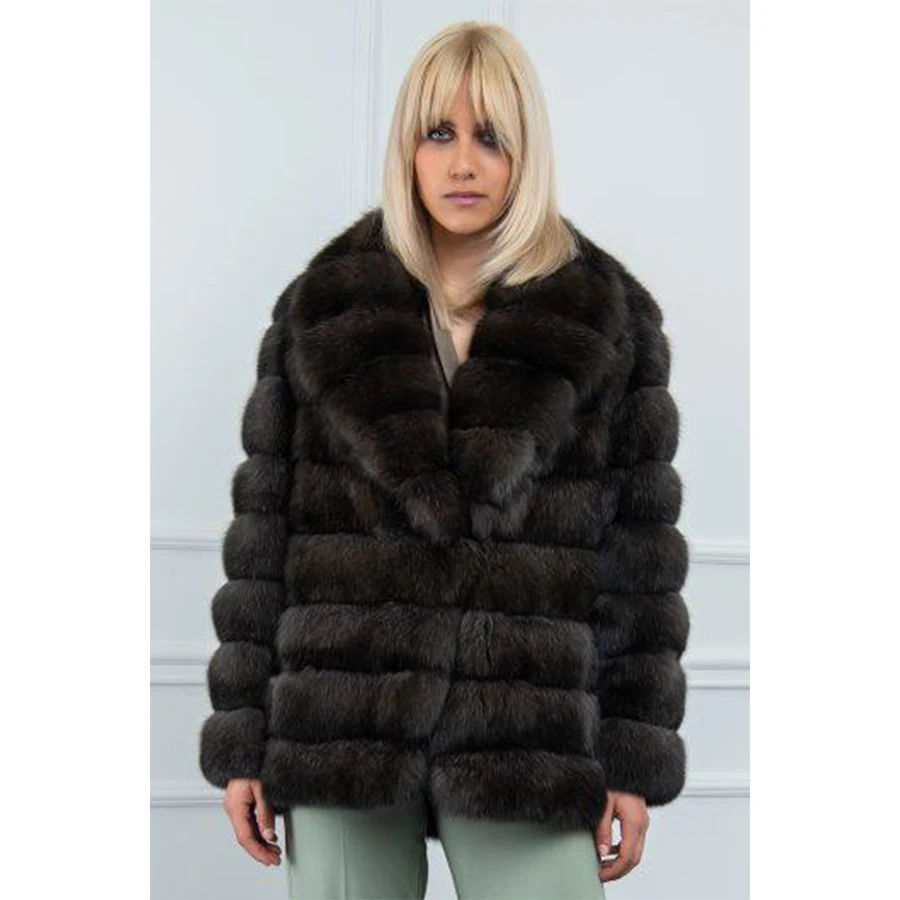 

Women's Clothes Real Fur Coat Women Natural Fox Fur Jacket 2024 Luxury Winter Elegant Female Fox Furs Coats