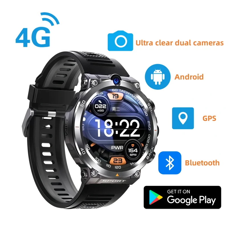 

Смарт-часы H10, новые 4GNet Global SIM-карта, Wi-Fi, многофункциональные спортивные часы с круглым экраном, NFC-позиционирование, мужские и женские умные часы