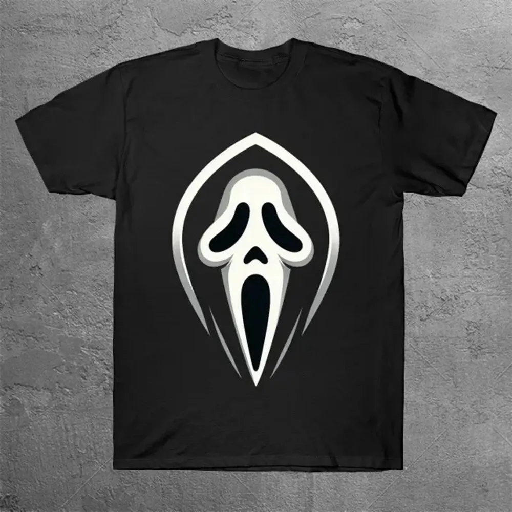 

Футболка Scream Ghostface V2, мужские винтажные уличные футболки