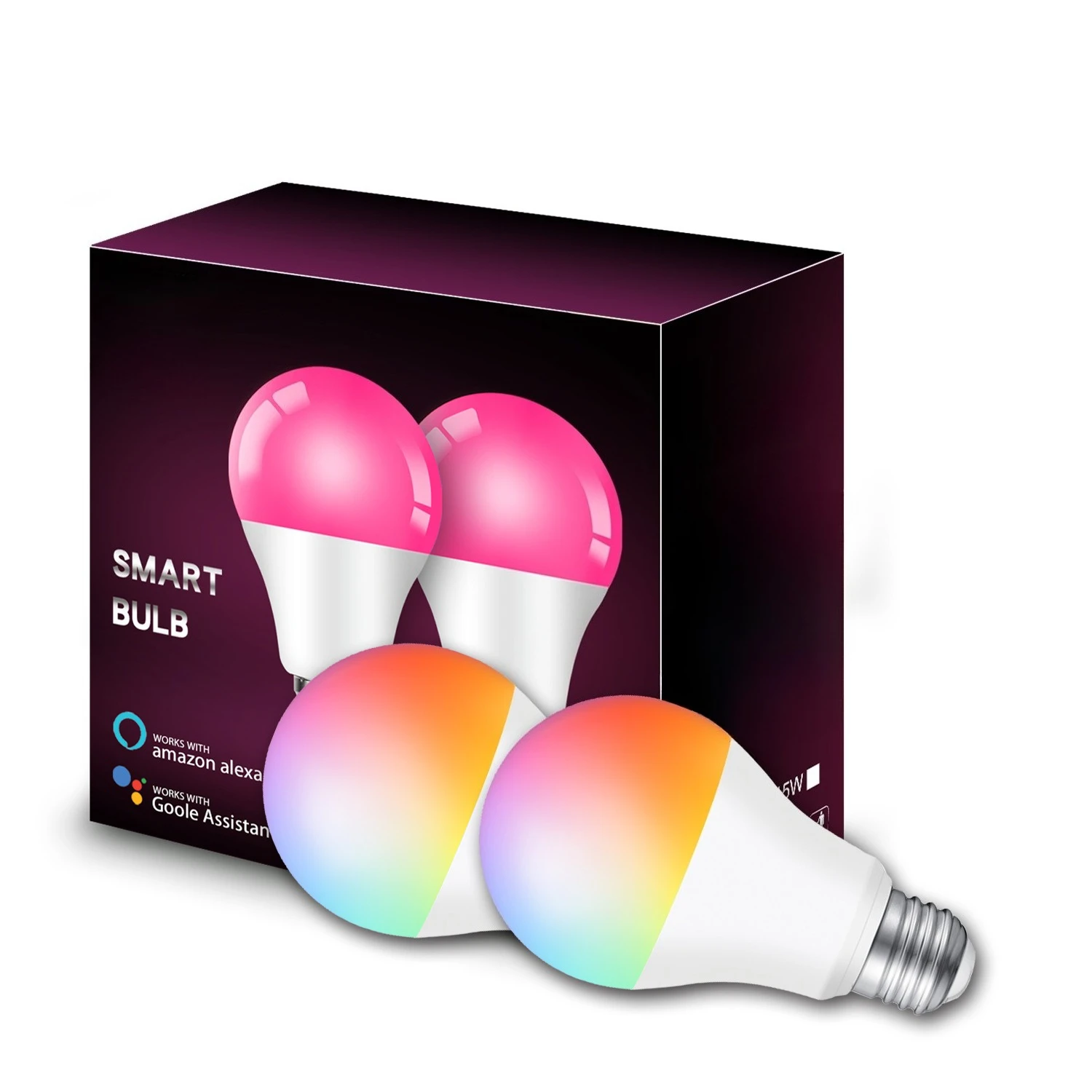 Tuya Smart WiFi Bluetooth LED Bulb APP Control RGB Color Changing Light Dimmable Multicolor LED Globe Bulb