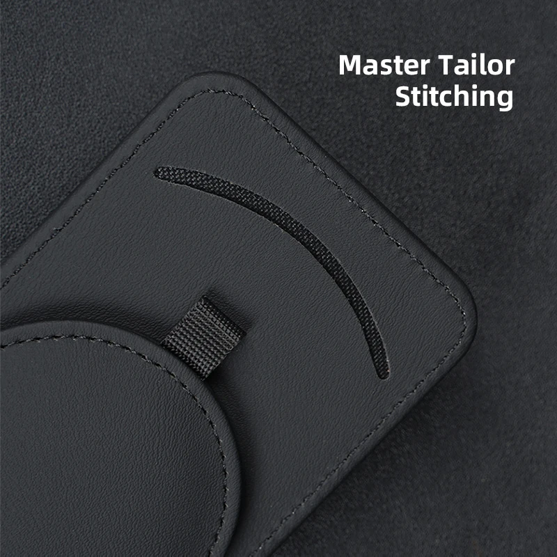 جودة الجلود نظارات السيارة كليب حامل بطاقة الهوية التخزين الداخلي ل تسلا نموذج 3 نموذج S نموذج X نموذج Y Cybertruck Roadster #5