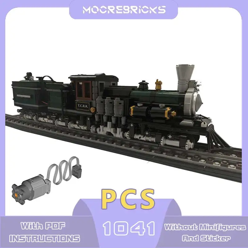 

High-tech Shay Class 3 Locomotive Model MOC-146123 Railway Train Model Technology Bricks Toy Kit Children's Holiday Gifts