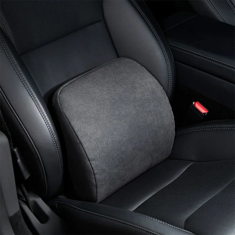 for Tesla Model Y Juniper 2025 Front Seat Headrest Neck Pillow Suede Waist Support Offical Style Model 3 Highland 2024 M3 2023 view 3