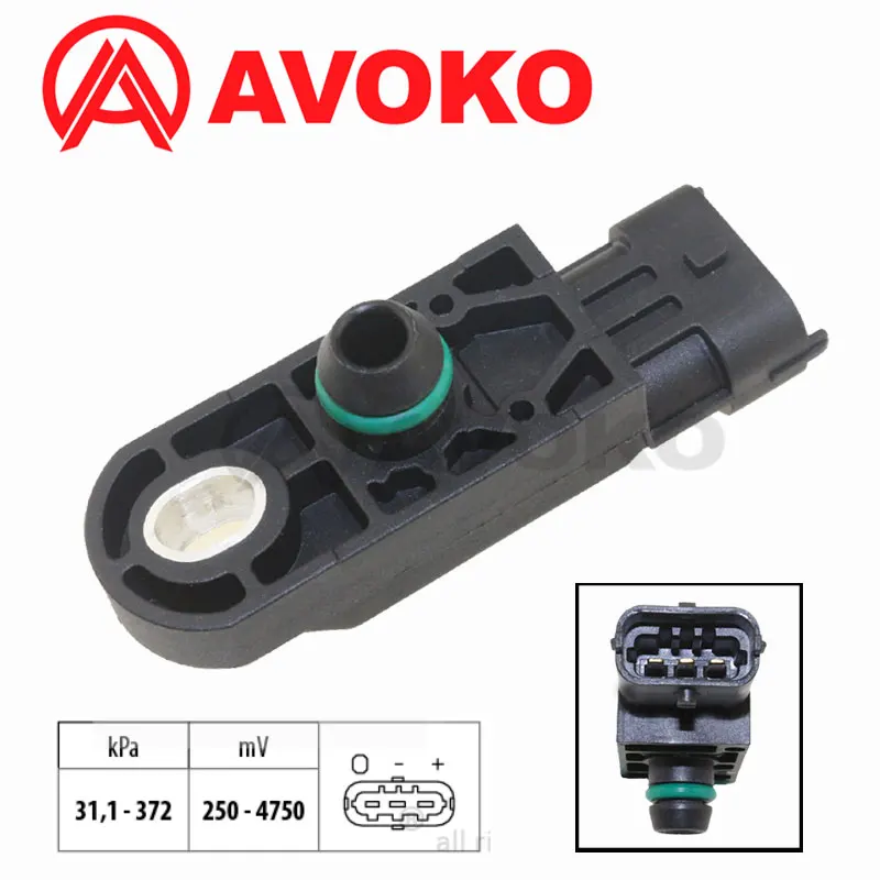 Sensor de Presión Absoluta del Colector (MAP) 223653394R para Renault Clio, Megane, Laguna, Kangoo, Koleos, Master, Fluence 1.5 dCi 8200292433