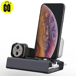 3-in-1 Aluminum Charger For iPhone 16 Pro Max/AirPods & Apple Watch SE/Series Ultra 2/1,10/9/SE/8/7/6/5/4/3/2/1 Phone Holder