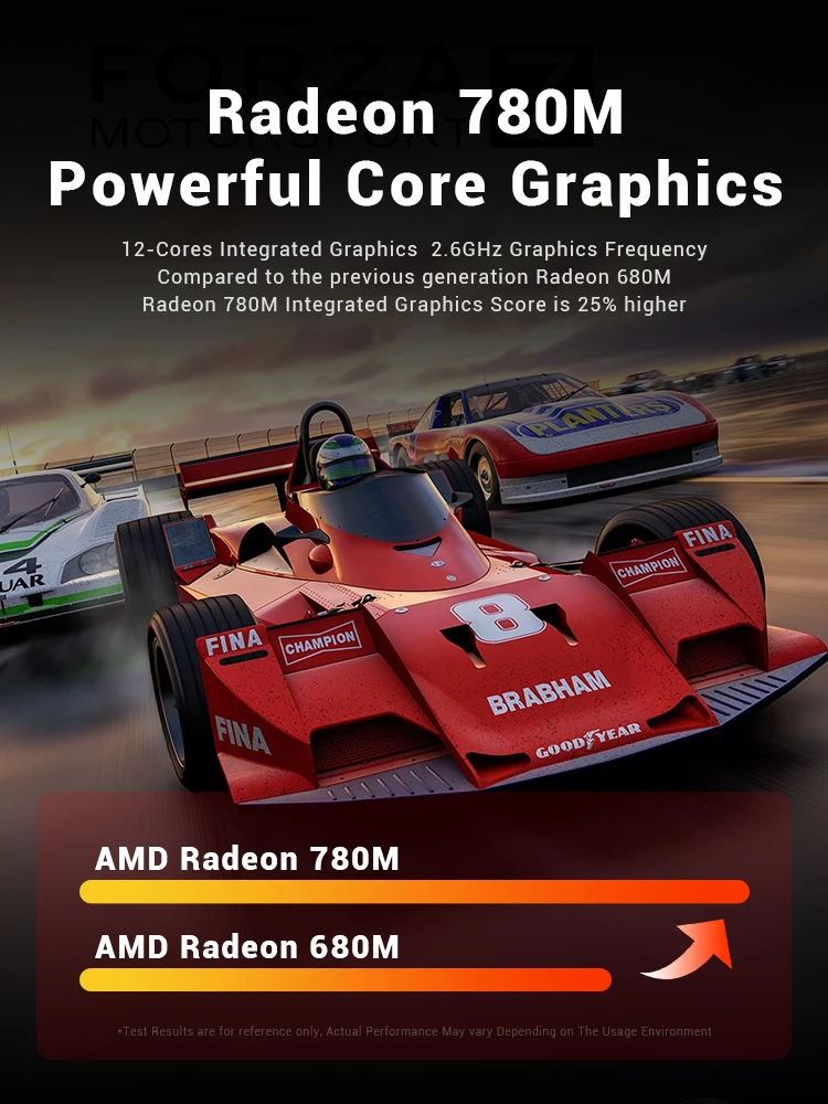 Firebat F1 P كمبيوتر صغير AMD Ryzen 7 H 255 16GB DDR5 5600MHz 512GB SSD Win11 Pro Wi-Fi 6 BT5.2 USB4.0 كمبيوتر صغير لسطح المكتب للألعاب