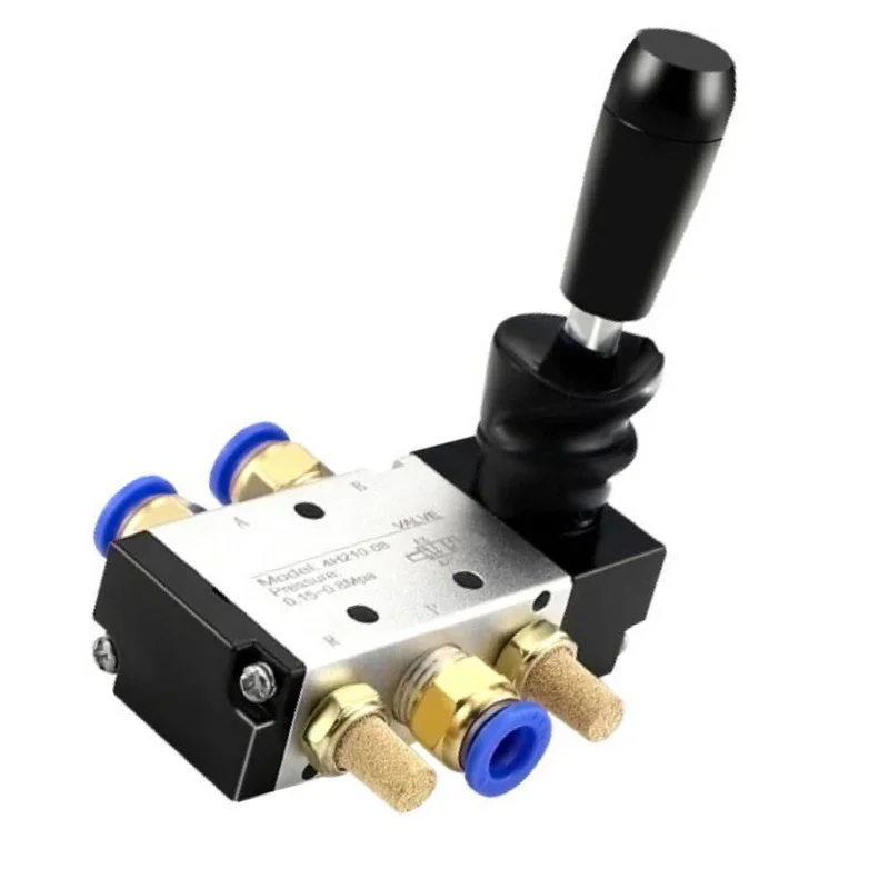 

4H210-08 4H310-10 4H410-15 2 Position 5 Port Air Manual Valve Pneumatic Control Valve 5/2 Way Hand Lever Operated Control Valve