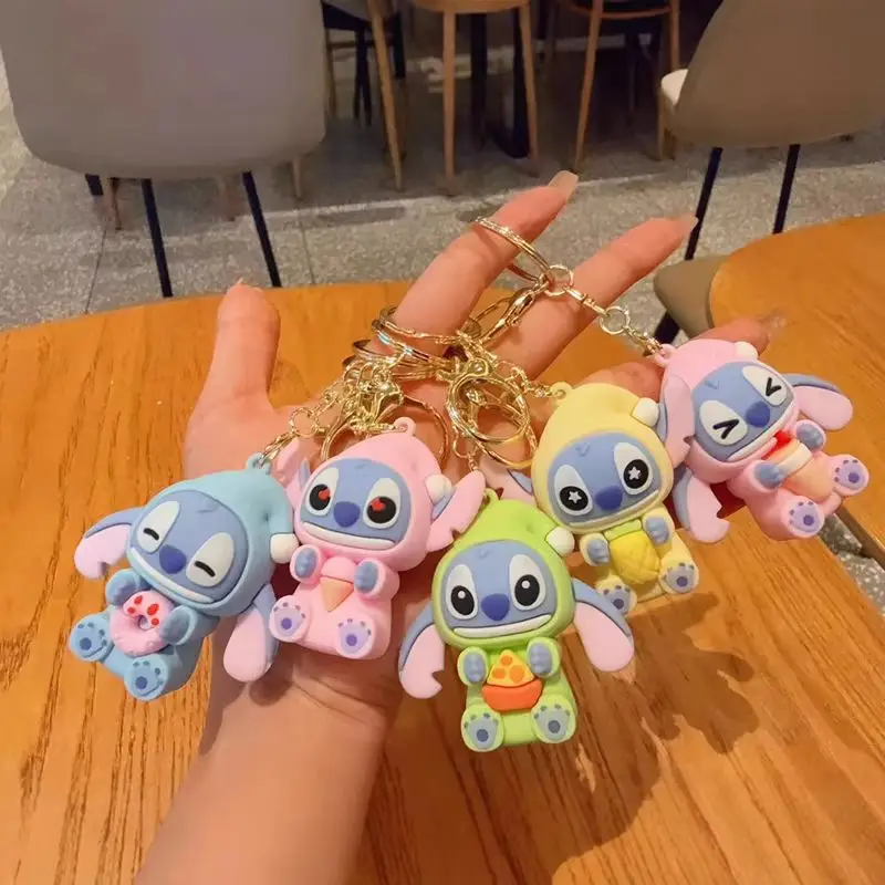 جديد ديزني MinisoStitch صندوق أعمى يأكل بعض شيء قبل النوم لعبة عصرية تمثال موضة شنطة هدايا قلادة الديكور المفاتيح